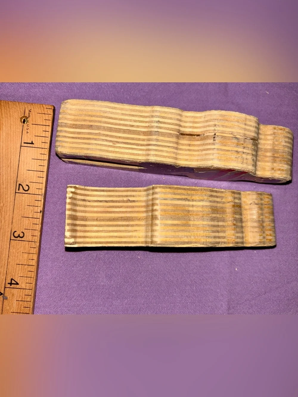 Vintage Guidecraft wooden wedgie Boy & Girl Set